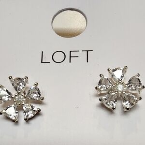 LOFT Crystal Blossom Earrings